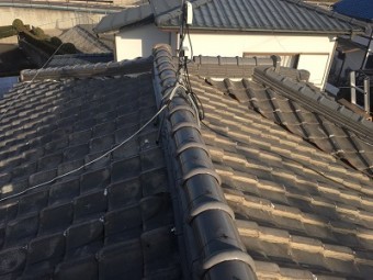 定期点検にお伺いした時の大屋根の状況