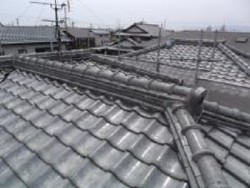 和瓦屋根の葺き替え前の状態
