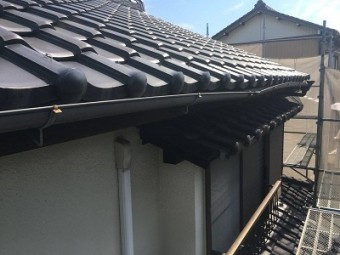 雨樋交換工事施工前の様子