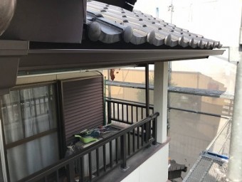 雨樋交換工事施工後の様子
