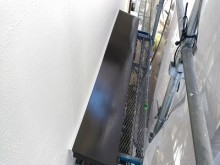 外壁塗装の上塗り完了の様子