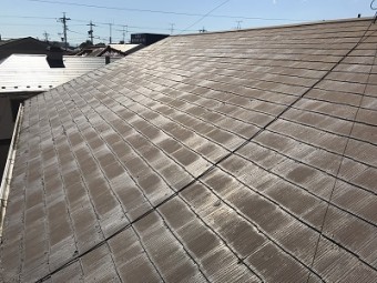 春日井市六軒屋町の屋根の全体写真
