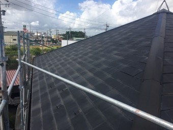 コロニアル瓦の屋根の様子