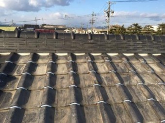 既存漆喰撤去して新しい漆喰作業