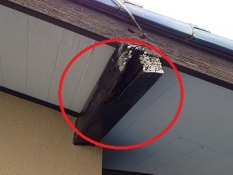 経年劣化で破損してしまった母屋