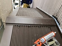 ガルバリウム 波板 施工後