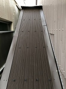 ガルバリウム 波板 施工後