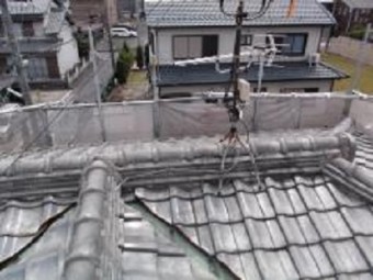 和瓦屋根の葺き替え前の状態