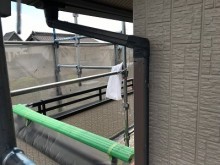 特殊な角樋を交換の施工前の様子