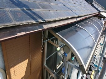 雨樋工事前の様子