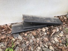 破風によって外れてしまったカバーの様子
