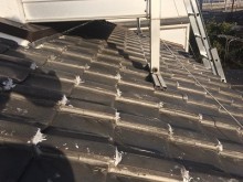 定期点検にお伺いした下屋根の写真