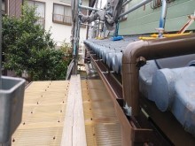 雨樋交換工事完工の様子