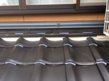漆喰を新設し、施工完了した様子
