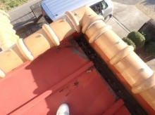 洋屋根に使用されていたトタン部分
