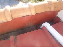 洋屋根に使用されていたトタン部分