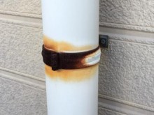 排水管金具のサビ