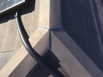 板金工事完工の様子