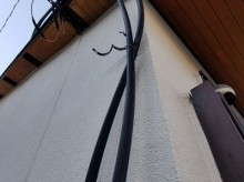 一宮市 自然災害 雨樋 ゆがみ 施工中
