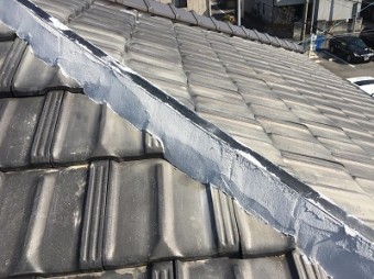 棟組み換え 施工中 シルガード