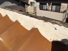 棟をめくったところ 垂木の劣化