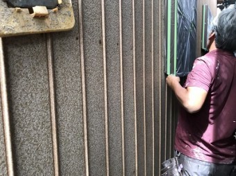 養生作業中