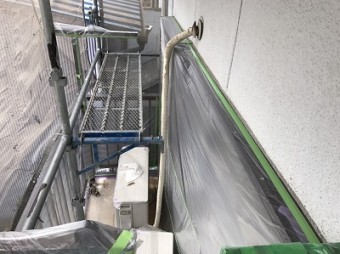 養生作業中