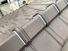 屋根修繕工事の様子