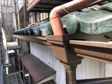 軒樋交換工事施工後の様子