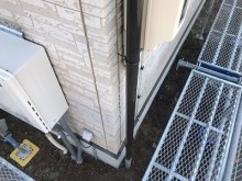 縦樋交換工事の施工後の様子