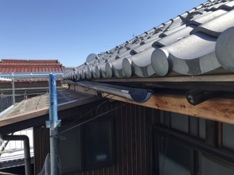 雨樋交換工事施工前の様子