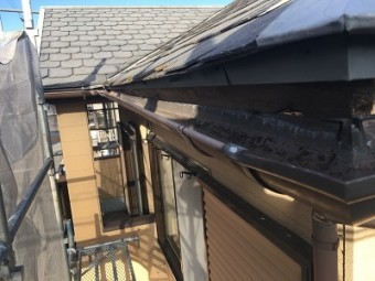 雨樋交換工事施工前の様子
