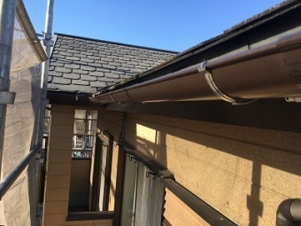 雨樋交換工事施工後の様子