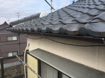 雨樋交換工事完工の様子