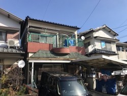 外壁サイディング貼り工事前の様子