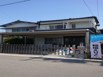 外壁サイディング貼り工事完工の様子