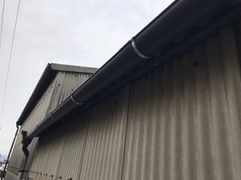 雨樋交換工事完工の様子