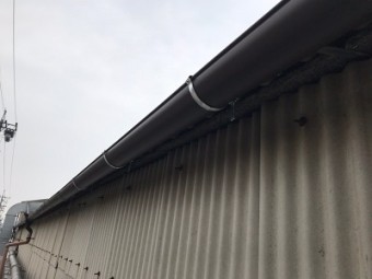 雨樋交換工事完工の様子