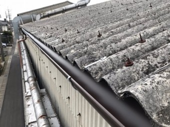 雨樋交換工事完工の様子