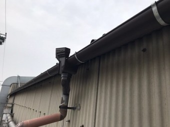 雨樋交換工事完工の様子