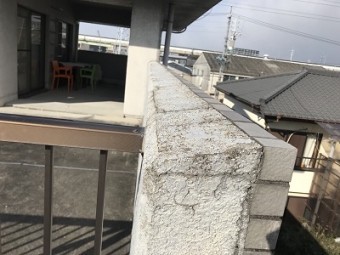 笠木 モルタル 劣化