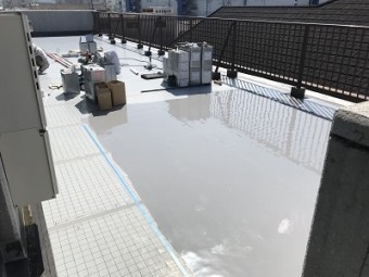 ウレタン樹脂の防水塗膜