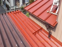 トタン屋根錆び止め塗布