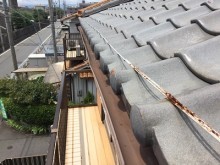 台風被害 雨樋
