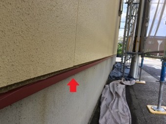 錆止めしてる水切り板金