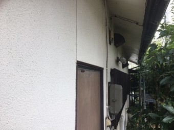 高圧洗浄後の外壁