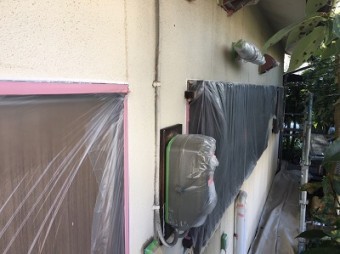 窓廻りの養生