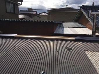 棟 貫板 交換中