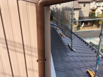 春日井市 雨樋 塗装