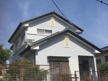 外壁塗装工事完工の様子